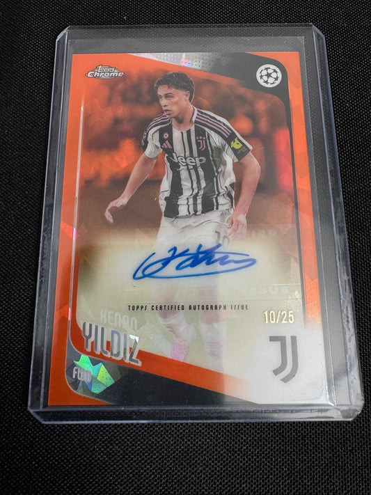 2025-26 Topps Sapphire Orange Kenan Yildiz Auto