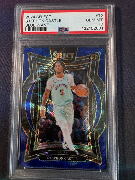 2024 Select Stephon Castle Blue Wave PSA 10