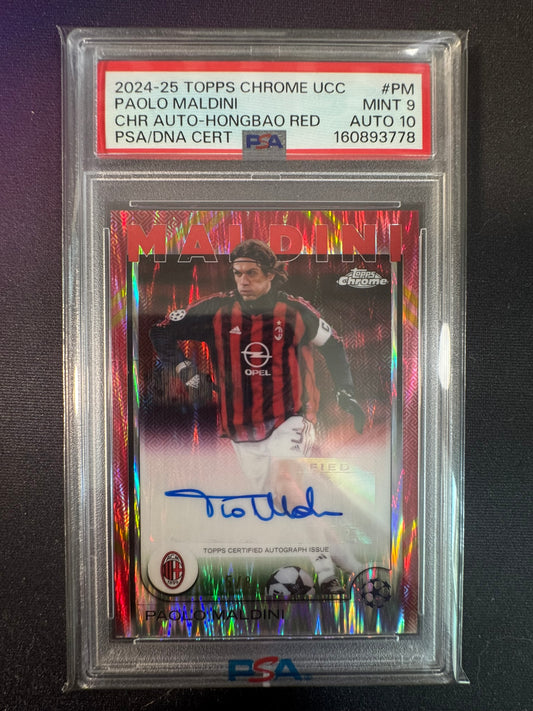 2024-25 Topps Chrome Paolo Maldini Hongbao Auto