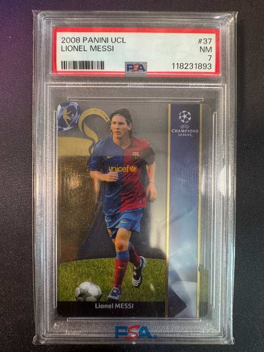2008-09 Panini UCL Lionel Messi *Clear Plastic*