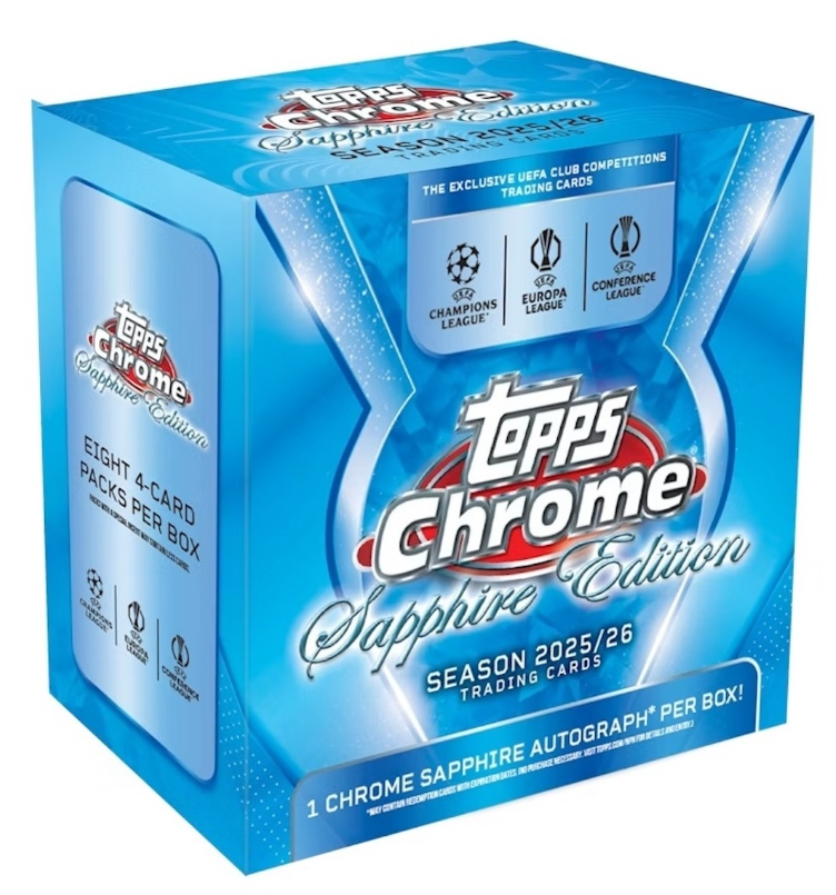 2025-26 Topps Chrome Sapphire Edition Box